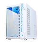 Gabinete Gamer Rise Mode Galaxy Glass, Mid Tower, ATX, Lateral e Frontal em Vidro Temperado, Sem FANs, Branco - RM-GA-GG-FW