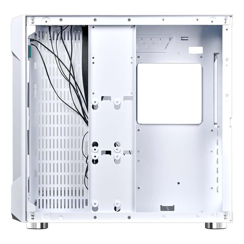Gabinete Gamer Rise Mode Galaxy Glass, Mid Tower, ATX, Lateral e Frontal em Vidro Temperado, Sem FANs, Branco - RM-GA-GG-FW Gabinete Gamer Rise Mode Galaxy Glass, Mid Tower, ATX, Lateral e Frontal em Vidro Temperado, Sem FANs, Branco - RM-GA-GG-FW