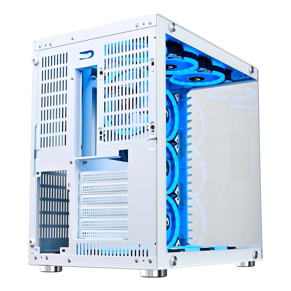 Gabinete Gamer Rise Mode Galaxy Glass, Mid Tower, ATX, Lateral e Frontal em Vidro Temperado, Sem FANs, Branco - RM-GA-GG-FW - view 10