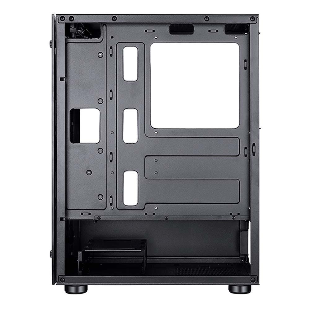 Imagem 9 de 9 do produto Gabinete Gamer Rise Mode Glass 06X, Mid Tower, ATX, Lateral em Vidro Fumê e Frontal em Vidro Temperado, Sem FANs, Preto - RM-CA-06X-FB