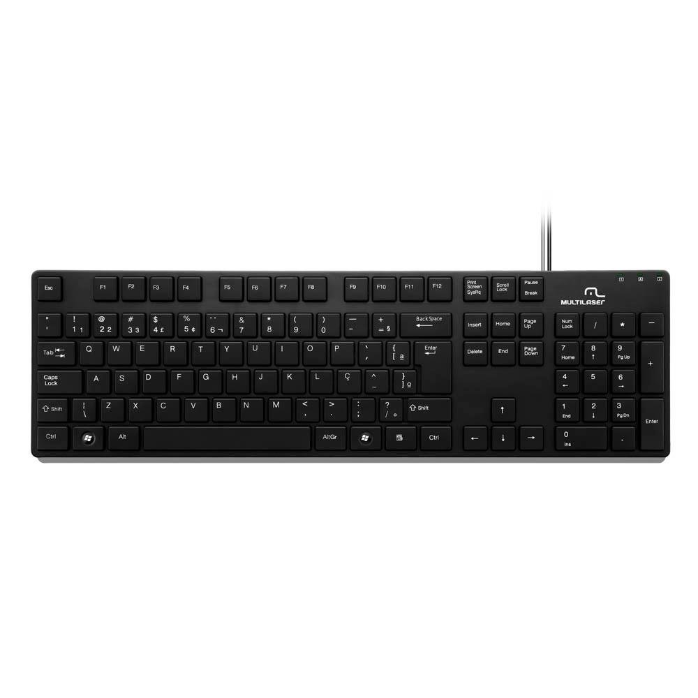 Teclado Multilaser ABNT2 - TC142 Teclado Multilaser ABNT2 - TC142
