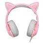 Headset Gamer Gatinho Onikuma, LED, Drivers 50mm, USB, PC, Rosa - K-9-7.1