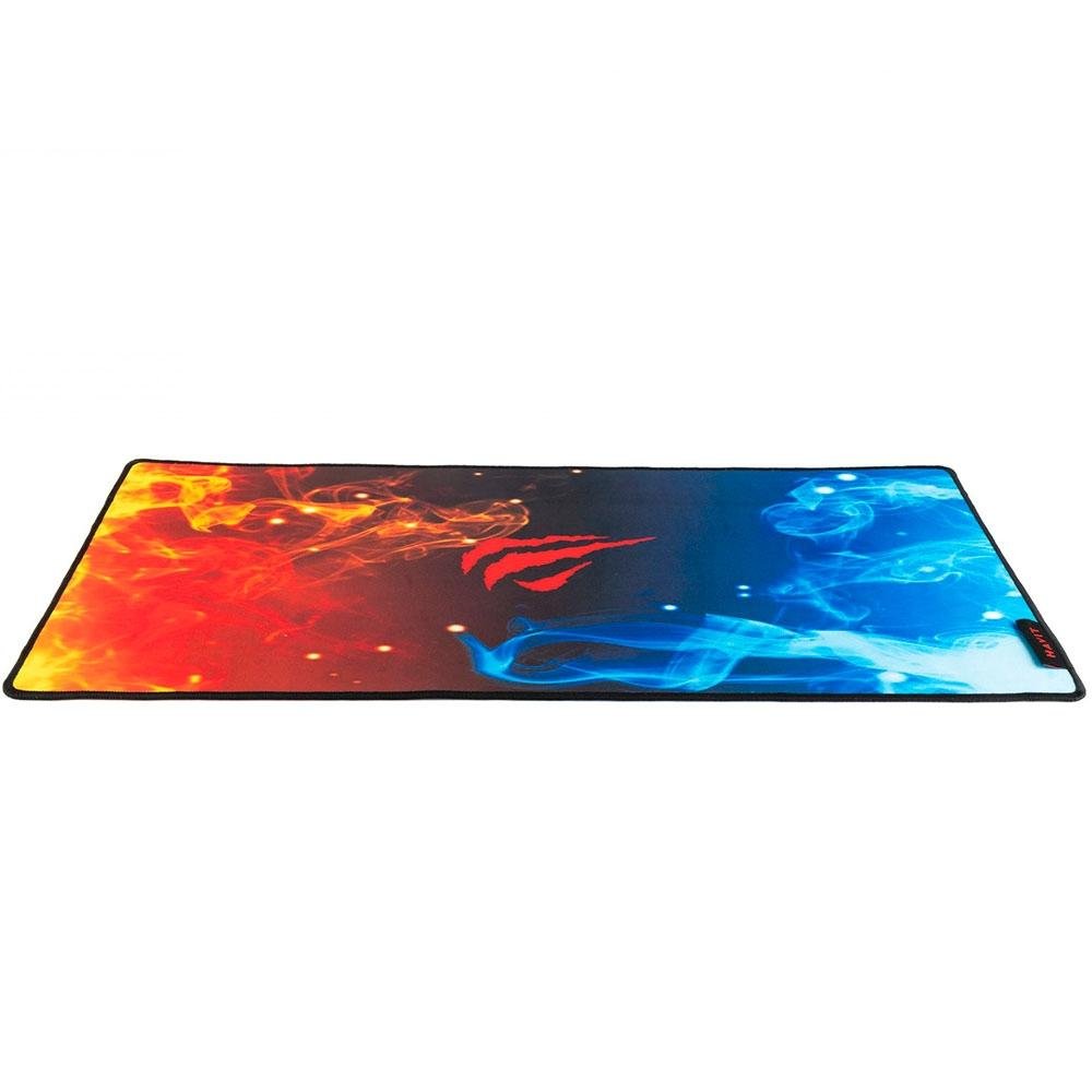 Imagem 2 de 6 do produto Mousepad Havit, Grande 700x300mm, Antiderrapante, Vermelho e Azul - HV-MP845