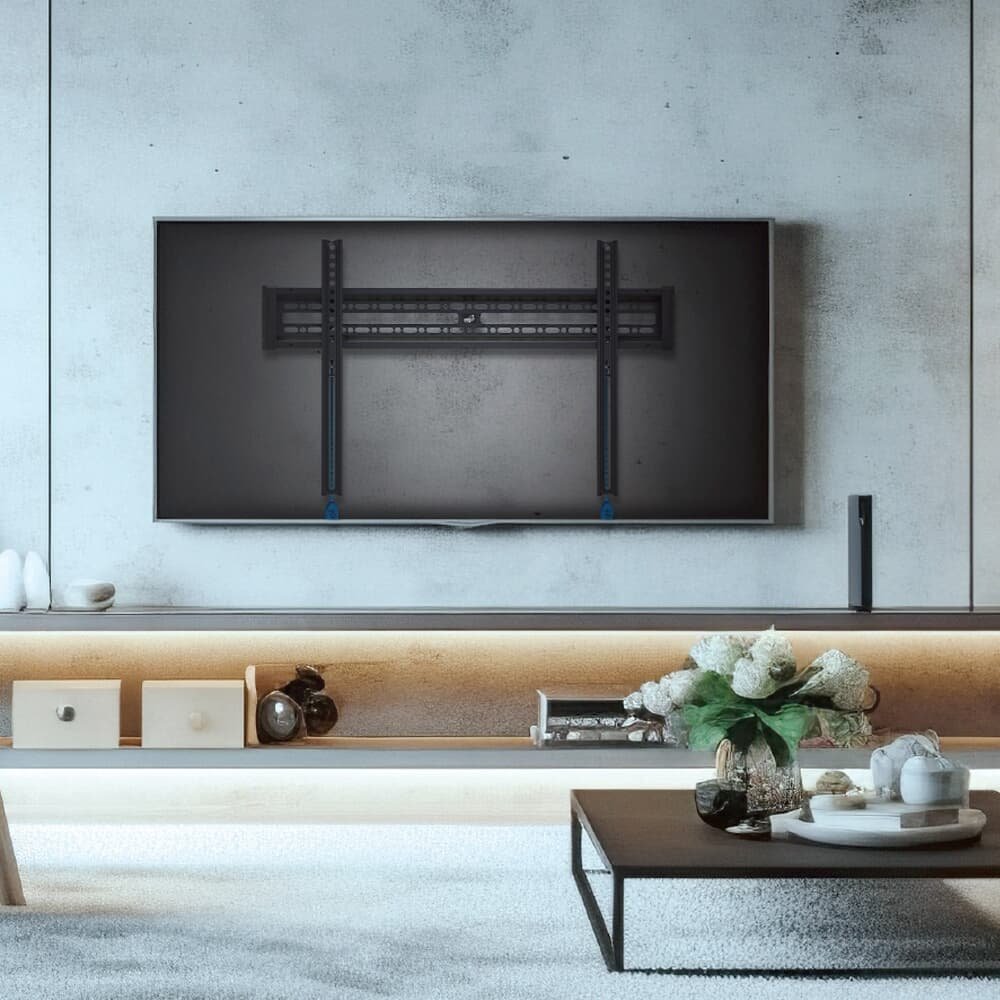 Imagem 3 de 5 do produto Suporte Fixo de Parede para TVs de 32" a 86" ELG, até 50kg, VESA, Preto - E600