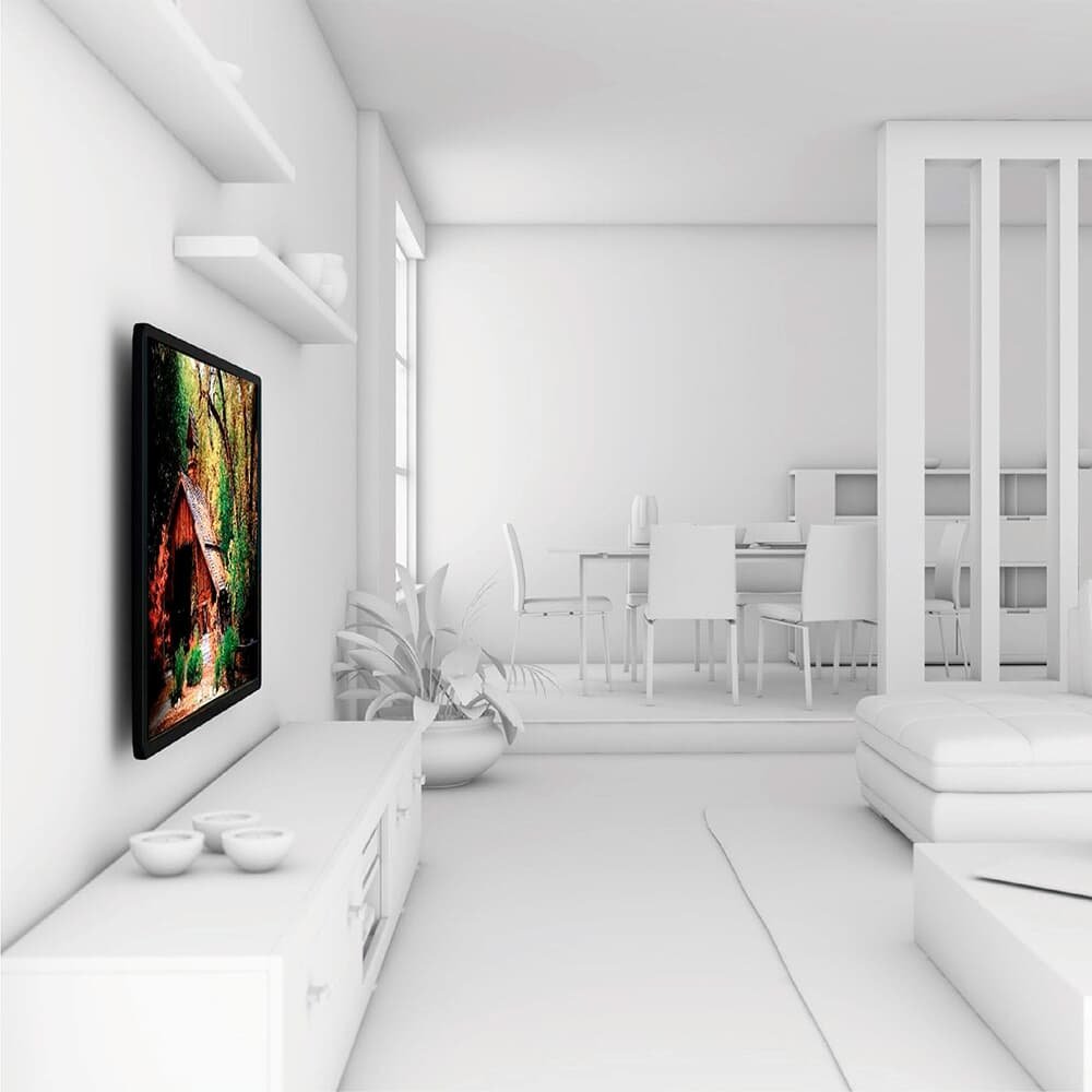 Imagem 3 de 6 do produto Suporte Fixo de Parede para TVs de 32" a 77" ELG, até 50kg, VESA, Preto - N01V4
