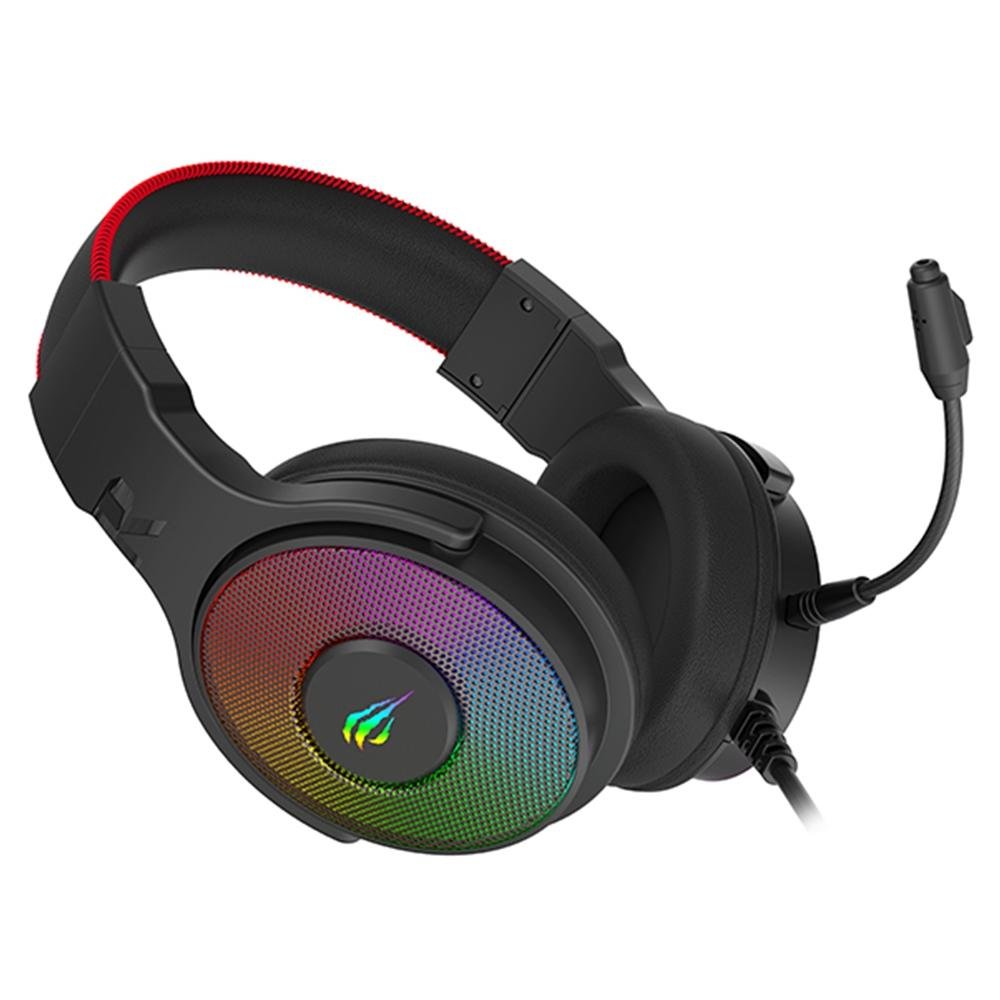 Headset Gamer Havit, RGB, 3D Surround Stereo, Drivers 50mm, USB, Preto - HV( Balão.info - foto 5