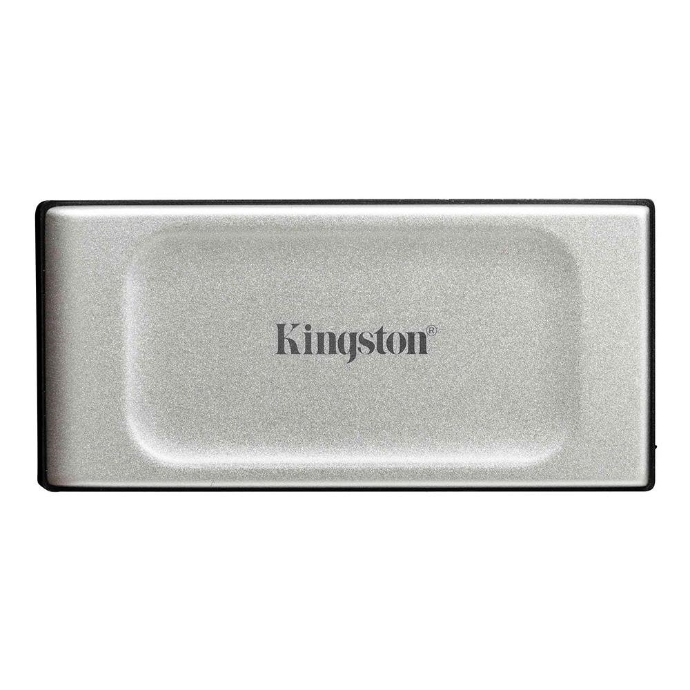 SSD Externo Kingston XS2000, 500GB, USB 3.2 Gen 2x2, Portátil, Leitura: 2000 MB/s, Gravação: 2000 MB/s, Prata - SXS2000/500G