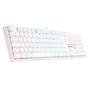 Teclado Óptico Gamer Redragon Surara Pro RGB, Switch Marrom, ABNT2, Keycaps ABS Doubleshot, Branco - K582W-RGB-PRO (PT-BROWN)