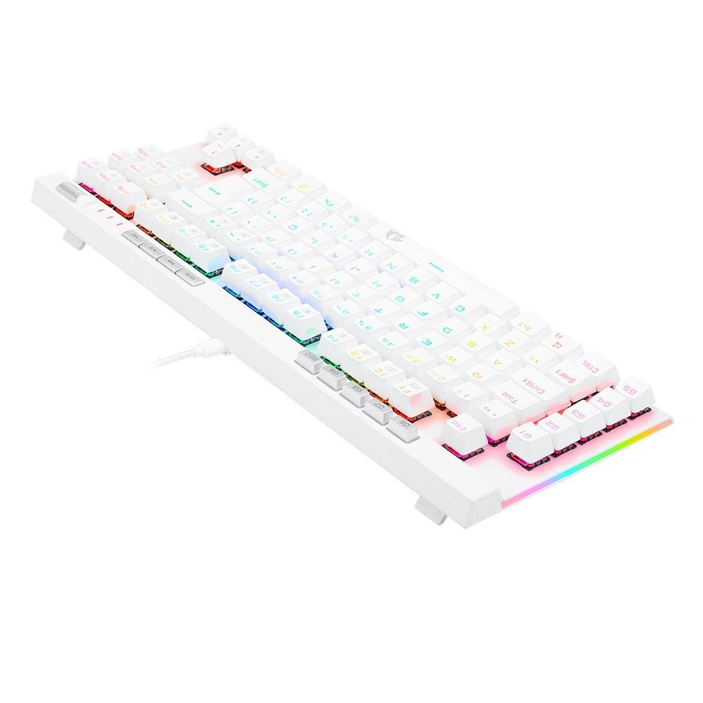 Teclado Óptico Gamer Redragon Magic-Wand PRO RGB, RGB, Switch Marrom, ABNT2, 12 Teclas Multimídia, Branco - K587W-RGB-PRO (PT-BROWN) Teclado Óptico Gamer Redragon Magic-Wand PRO RGB, RGB, Switch Marrom, ABNT2, 12 Teclas Multimídia, Branco - K587W-RGB-PRO (PT-BROWN)