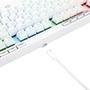 Teclado Óptico Gamer Redragon Magic-Wand PRO RGB, RGB, Switch Marrom, ABNT2, 12 Teclas Multimídia, Branco - K587W-RGB-PRO (PT-BROWN)
