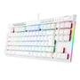 Teclado Óptico Gamer Redragon Magic-Wand PRO RGB, RGB, Switch Marrom, ABNT2, 12 Teclas Multimídia, Branco - K587W-RGB-PRO (PT-BROWN)