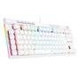 Teclado Óptico Gamer Redragon Magic-Wand PRO RGB, RGB, Switch Marrom, ABNT2, 12 Teclas Multimídia, Branco - K587W-RGB-PRO (PT-BROWN)