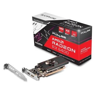 Sapphire RX 6400 4GB GDDR6　②　ロープロ対応 Placa de Vídeo Sapphire AMD Radeon RX6400 | KaBuM!