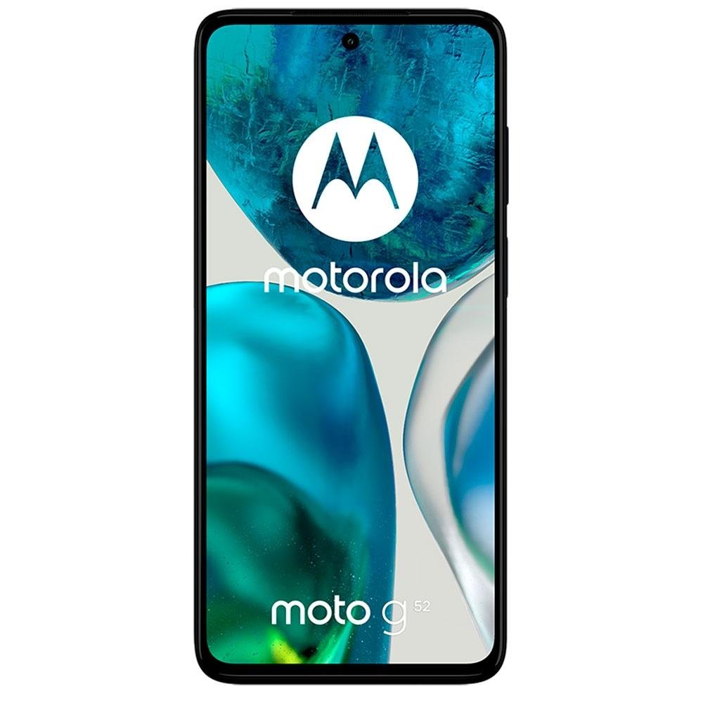 Smartphone Moto G52, 128GB, 4GB RAM, Octa Core, Câmera Tripla 50MP, Tela de 6.6, Preto - PAU60018BR