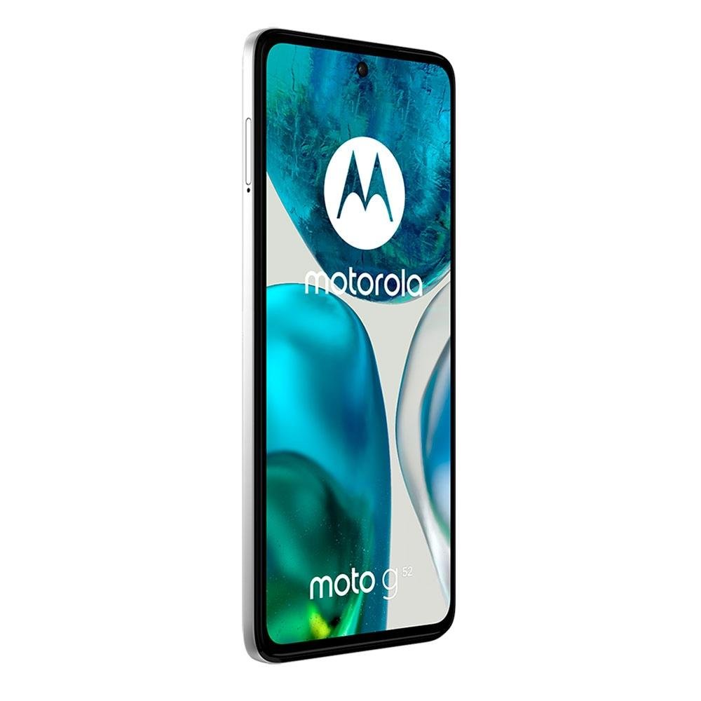 Imagem 2 de 5 do produto Smartphone Moto G52, 128GB, 4GB RAM, Octa Core, Câmera Tripla 50MP, Tela de 6.6, Branco - PAU60019BR