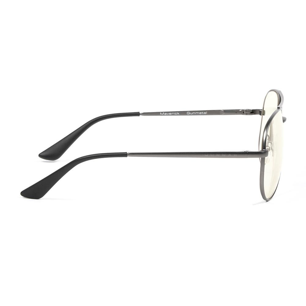 Imagem 3 de 7 do produto Óculos de Computador GUNNAR Maverick com Armação Gunmetale Lente Matiz - MAV-05009