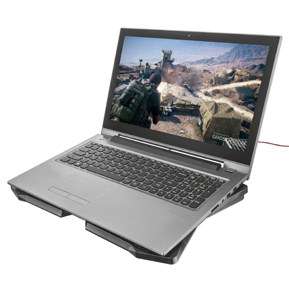 Imagem 4 de 4 do produto Suporte para Notebook GXTrust 278 Yozu, Até 17.3", com 4 Coolers e 4 Velocidades, LED, Preto - 20817
