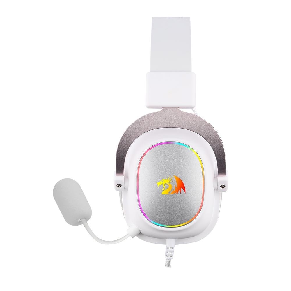 Headset Gamer Redragon Zeus X RGB 7.1 Surround, Drivers 53mm, Branco e Rosê - H510WR-RGB - view 5