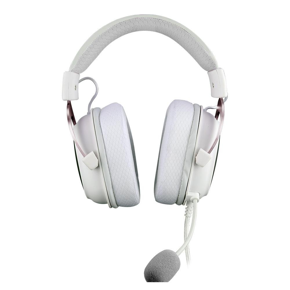 Headset Gamer Redragon Zeus X RGB 7.1 Surround, Drivers 53mm, Branco e Rosê - H510WR-RGB - view 3