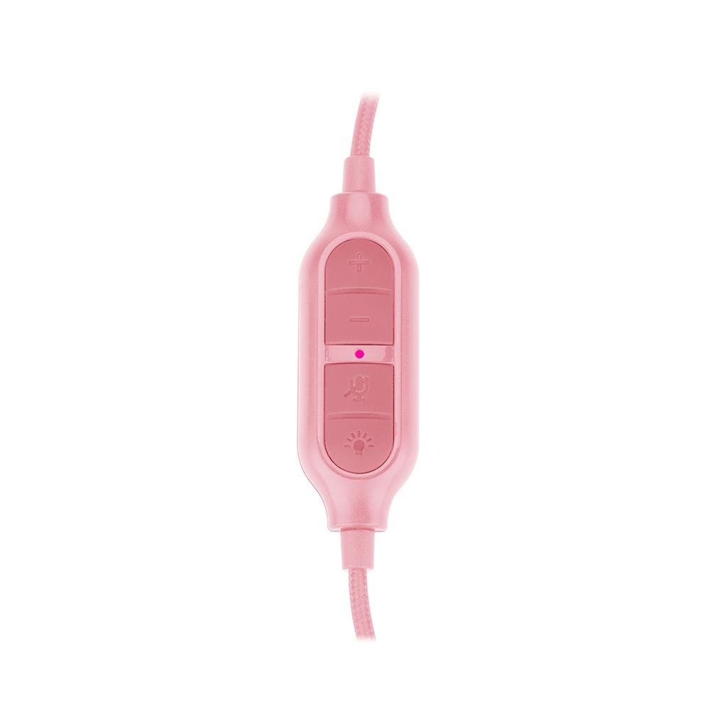 Imagem 8 de 9 do produto Headset Gamer Redragon Zeus X RGB, Surround 7.1, Driver de 53mm, USB, Microfone com Redução de Ruído, Rosa - H510RGB-PINK