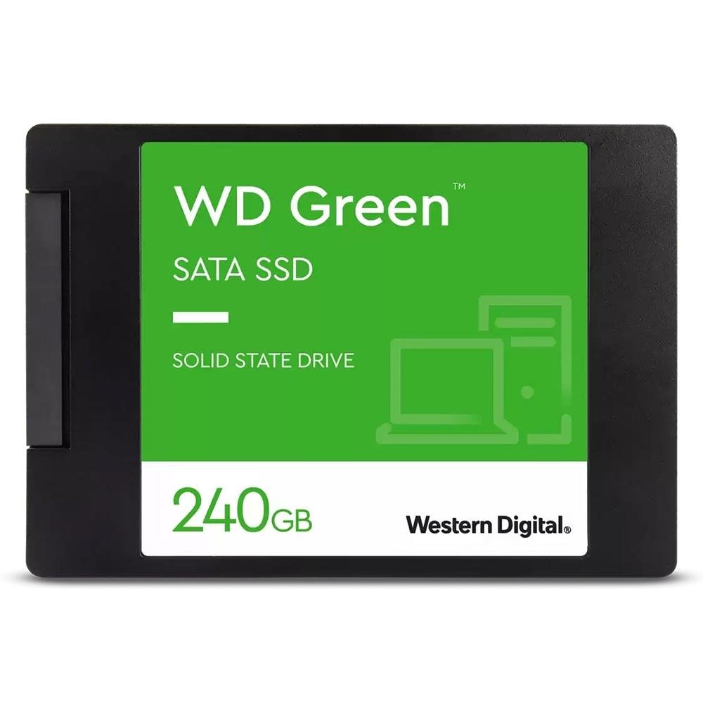 SSD SanDisk, 240GB, SATA III, 2.5", Leitura: 545MB/s, Gravação: 430MB/s, Preto - WDS240G3G0A SSD SanDisk, 240GB, SATA III, 2.5", Leitura: 545MB/s, Gravação: 430MB/s, Preto - WDS240G3G0A