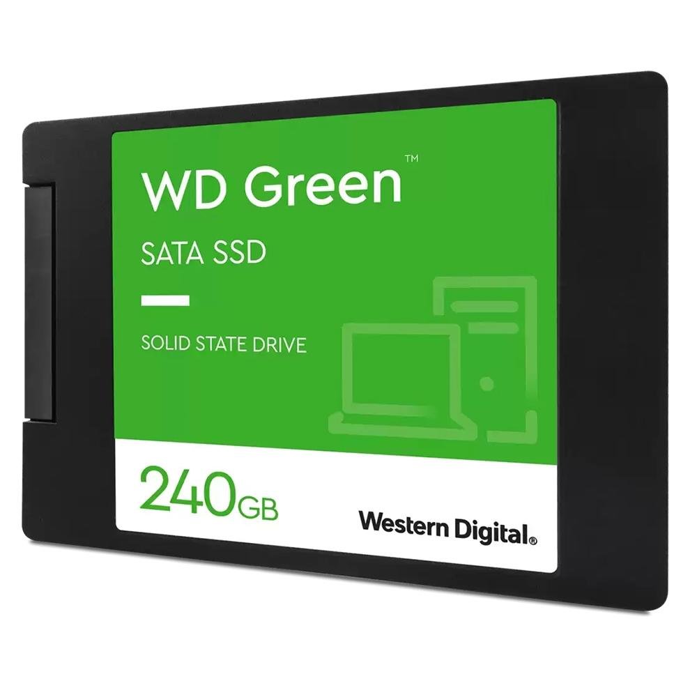 SSD SanDisk, 240GB, SATA III, 2.5", Leitura: 545MB/s, Gravação: 430MB/s, Preto - WDS240G3G0A SSD SanDisk, 240GB, SATA III, 2.5", Leitura: 545MB/s, Gravação: 430MB/s, Preto - WDS240G3G0A