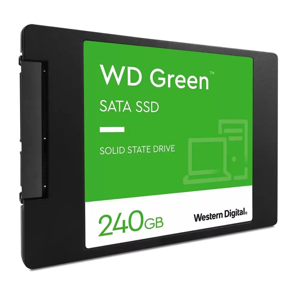 SSD SanDisk, 240GB, SATA III, 2.5", Leitura: 545MB/s, Gravação: 430MB/s, Preto - WDS240G3G0A SSD SanDisk, 240GB, SATA III, 2.5", Leitura: 545MB/s, Gravação: 430MB/s, Preto - WDS240G3G0A