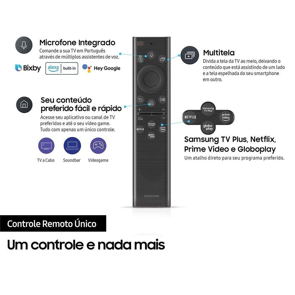 Imagem 11 de 11 do produto Smart TV Samsung 55 Polegadas Neo QLED 4K, 4 HDMI, 2 USB, Wi-Fi, Bluetooth, IA, Alexa e Google Assistente - QN55QN85BAGXZD