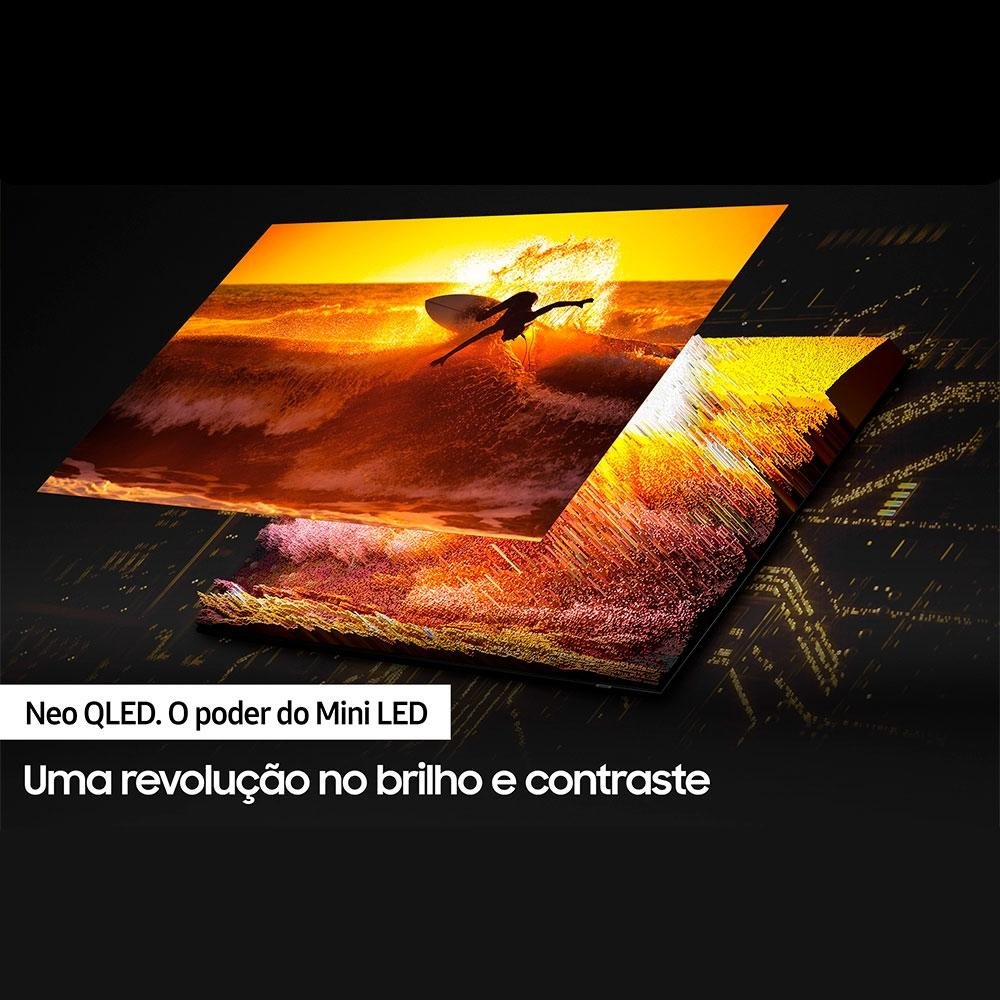 Smart TV Samsung 55 Polegadas Neo QLED 4K, 4 HDMI, 2 USB, Wi-Fi, Bluetooth, IA, Alexa e Google Assistente - QN55QN85BAGXZD Smart TV Samsung 55 Polegadas Neo QLED 4K, 4 HDMI, 2 USB, Wi-Fi, Bluetooth, IA, Alexa e Google Assistente - QN55QN85BAGXZD