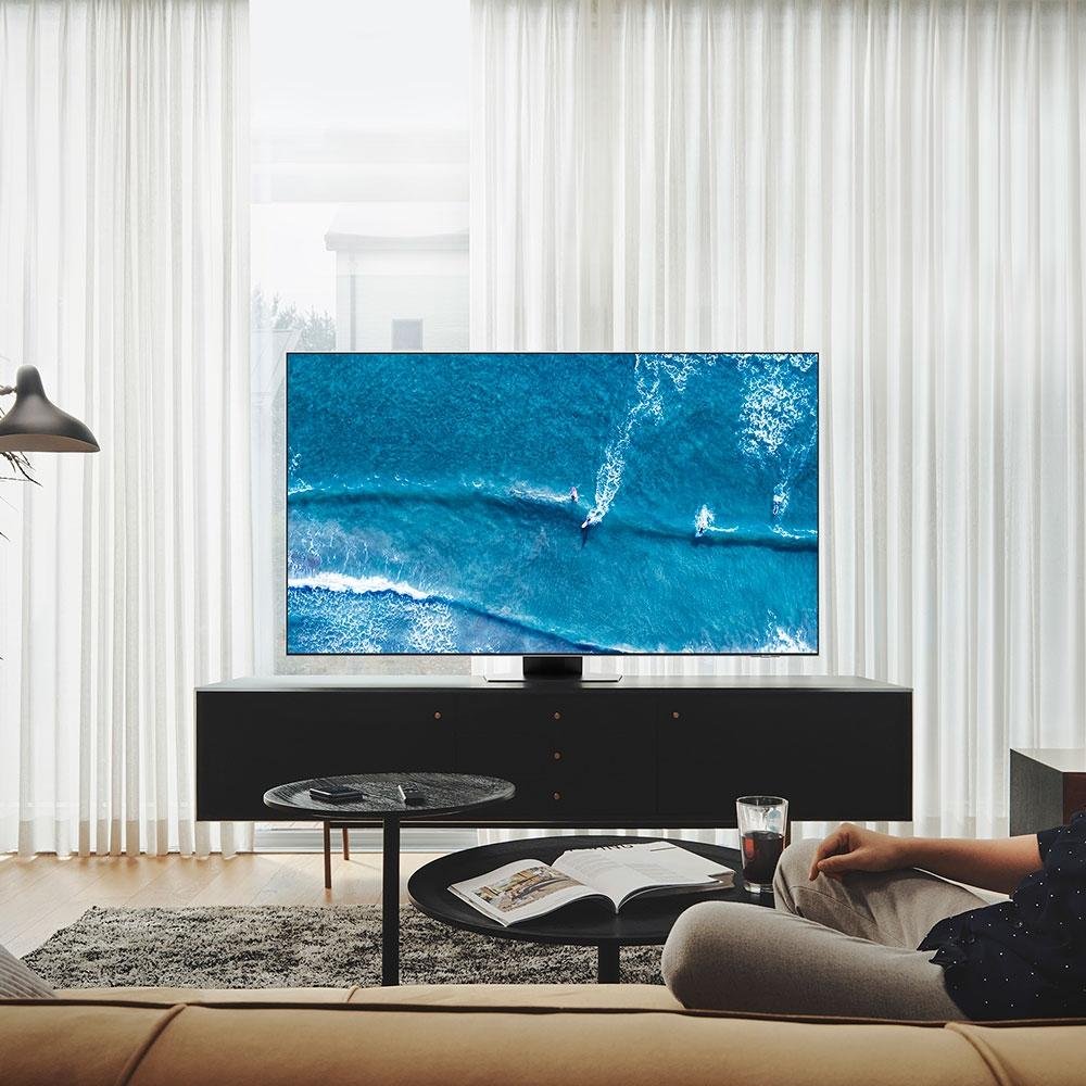 Smart TV Samsung 55 Polegadas Neo QLED 4K, 4 HDMI, 2 USB, Wi-Fi, Bluetooth, IA, Alexa e Google Assistente - QN55QN85BAGXZD Smart TV Samsung 55 Polegadas Neo QLED 4K, 4 HDMI, 2 USB, Wi-Fi, Bluetooth, IA, Alexa e Google Assistente - QN55QN85BAGXZD