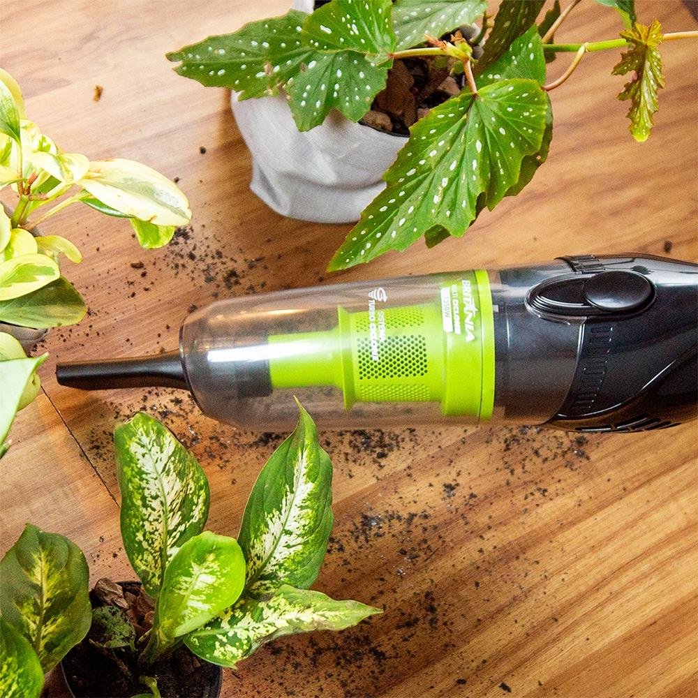 Aspirador de Pó Britânia BAS1370P Ciclone 2 em 1, 1350W, 127V, Preto e Verde