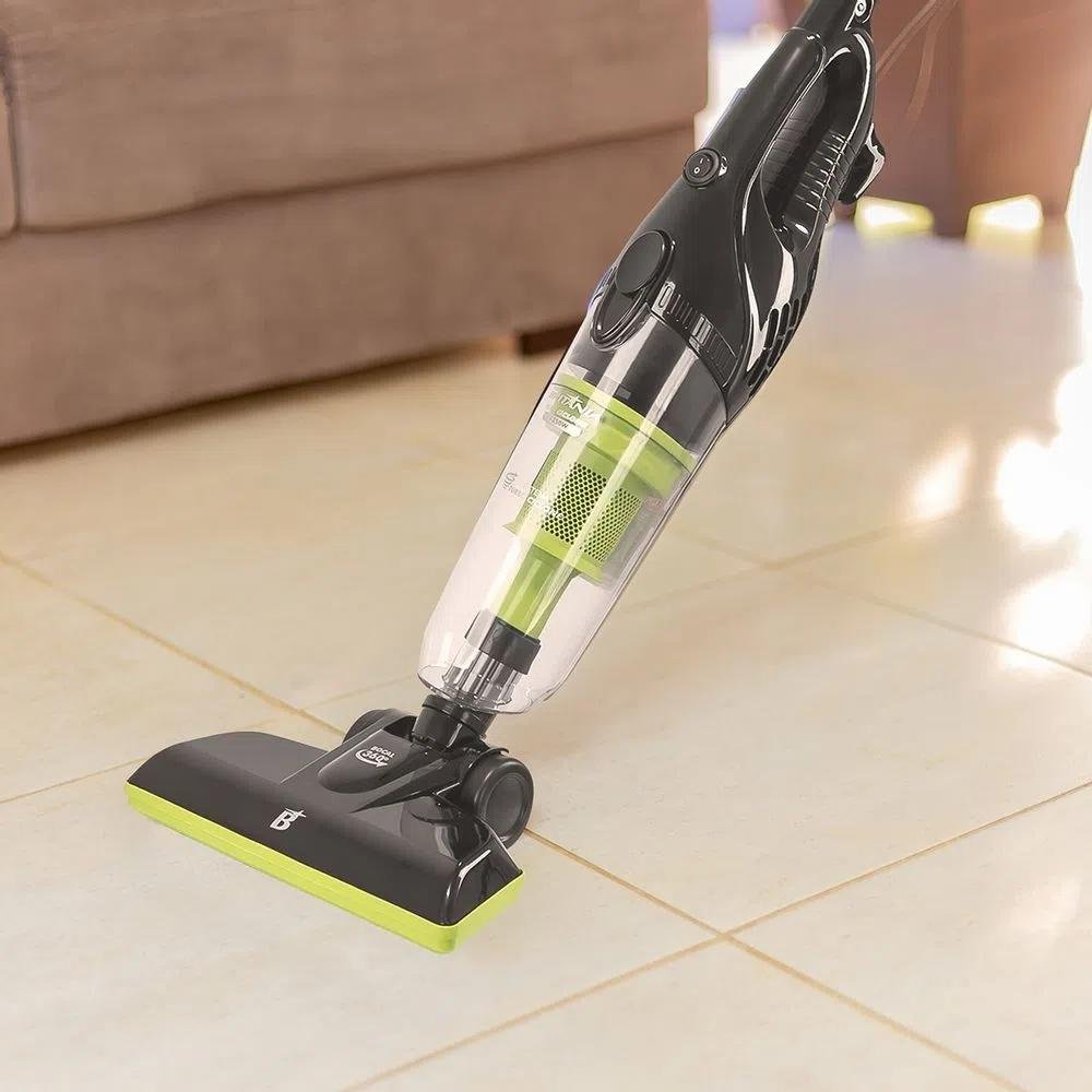 Aspirador de Pó Britânia BAS1370P Ciclone 2 em 1, 1350W, 220V, Preto e Verde