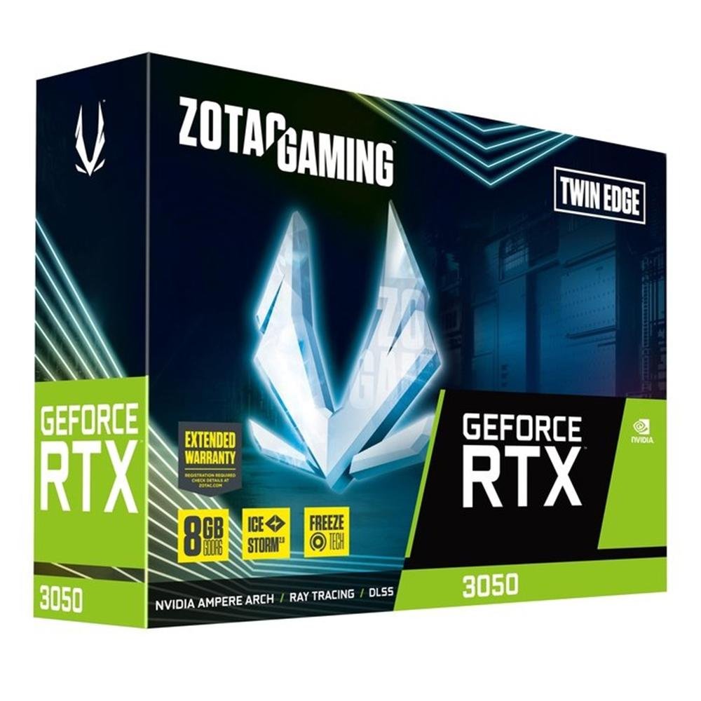 Placa de Vídeo Zotac Gaming NVIDIA RTX3050 |KaBuM!