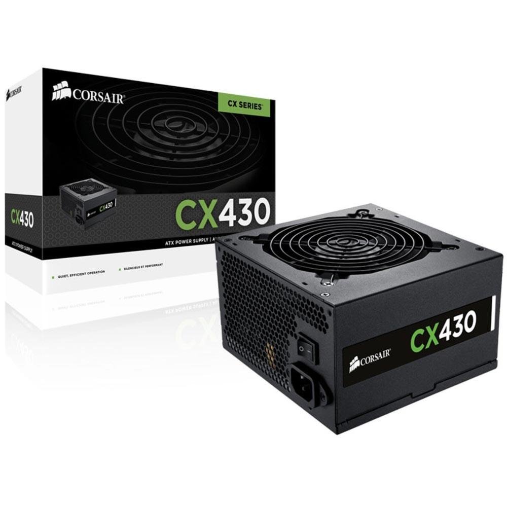 Fonte Corsair 430W 80 Plus Bronze CX430 - CP-9020046