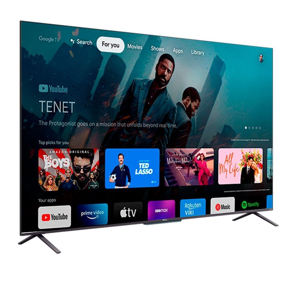 Imagem 3 de 8 do produto Smart TV TCL 65 Polegadas QLED 4K UHD, Google TV, 3 HDMI, 2 USB, Bluetooth, Wi-Fi, Google Assistente, IA - 65C725