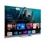 Smart TV TCL 65 Polegadas QLED 4K UHD, Android TV, 4 HDMI, 2 USB, Bluetooth, Wi-Fi, Alexa e Google Assistente, IA, Chumbo - 65C825