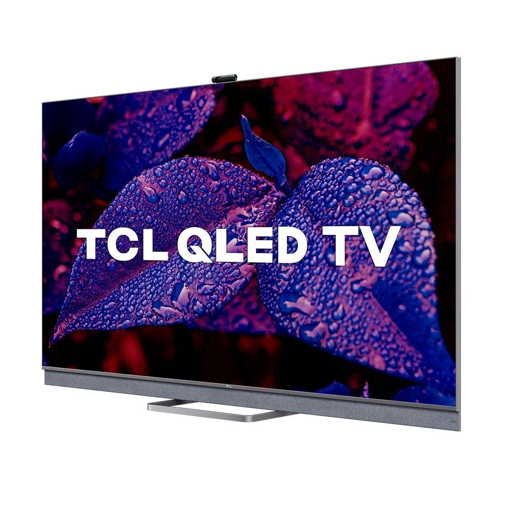 Smart TV TCL 65 Polegadas QLED 4K UHD, Android TV, 4 HDMI, 2 USB, Bluetooth, Wi-Fi, Alexa e Google Assistente, IA, Chumbo - 65C825