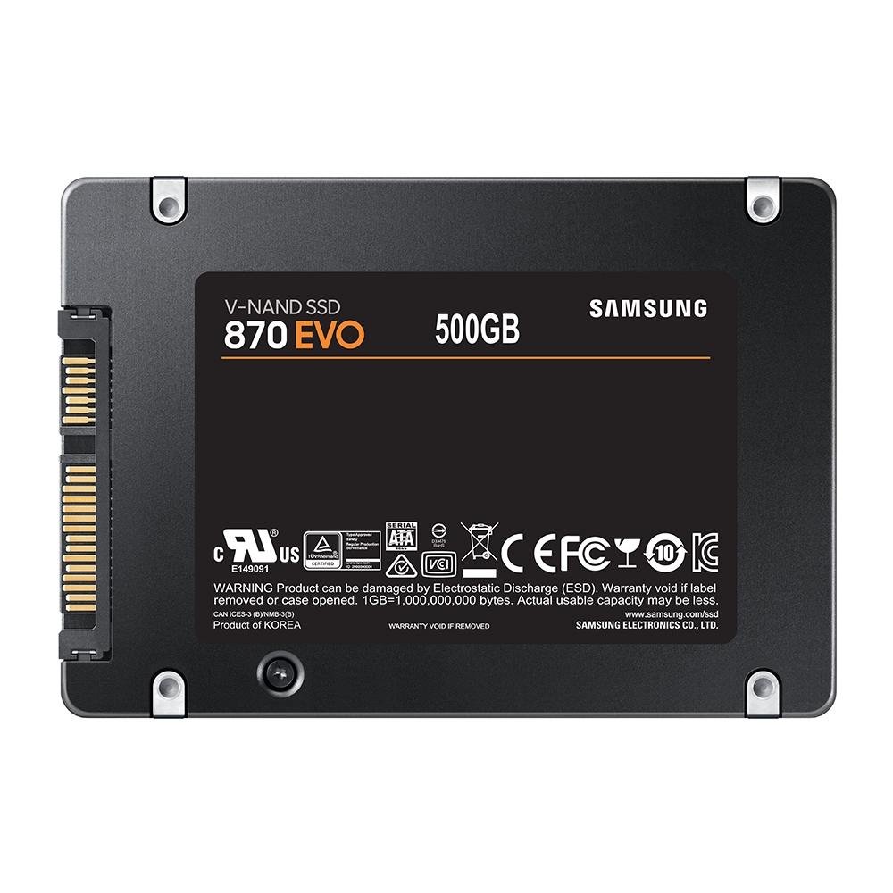 Imagem 5 de 6 do produto SSD Samsung 870 EVO Series, SATA, 250GB, 2.5", Leitura: 560MB/s e Gravação: 530MB/s, Preto - MZ-77E250B/AM
