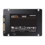 SSD 500 GB Samsung 870 EVO Series, 2.5", SATA III, Leitura: 560MB/s e Gravação: 530MB/s, Preto - MZ-77E500E