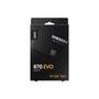 SSD 500 GB Samsung 870 EVO Series, 2.5", SATA III, Leitura: 560MB/s e Gravação: 530MB/s, Preto - MZ-77E500E