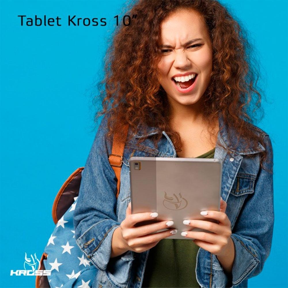 Tablet Kross 10,36", 64GB, 4G, Wifi, Octa Core, Capa Protetora, Cinza - KE-TB1032OF