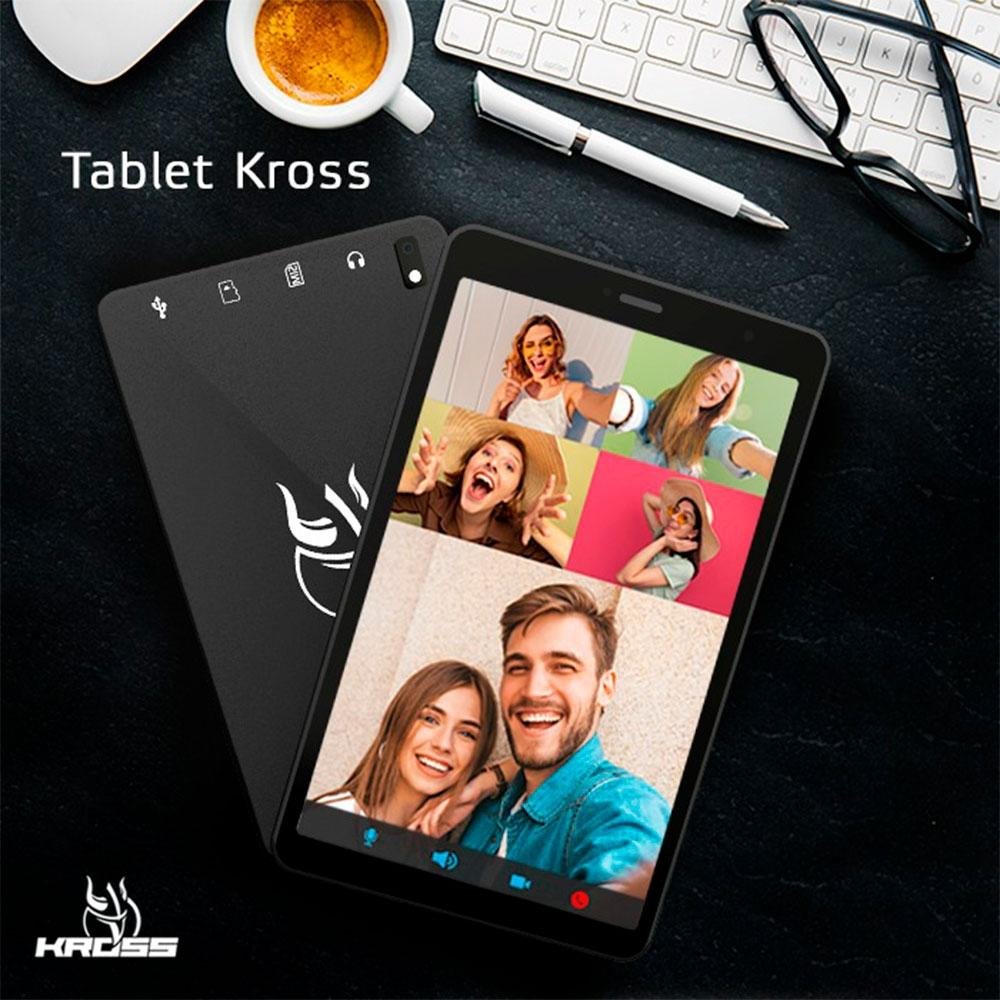 Tablet Kross 8", 32GB, Wifi, Quad Core, com Capa Protetora, Preto - KE-TB815