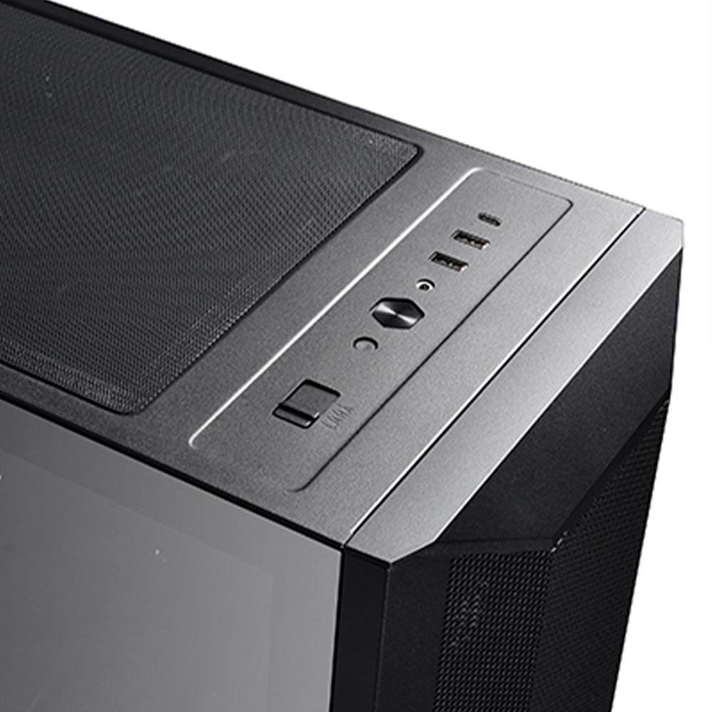 Imagem 11 de 11 do produto Gabinete Gamer Lancool Lian Li Performance, 2x Fans, Laterais em Vidro Temperado, USB-C, Preto - LANCOOL II MESH C PERFORMANCE-X