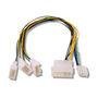 Evercool Cabo Adaptador p/ 2FAN 3P+1FAN 4P EC-DF002