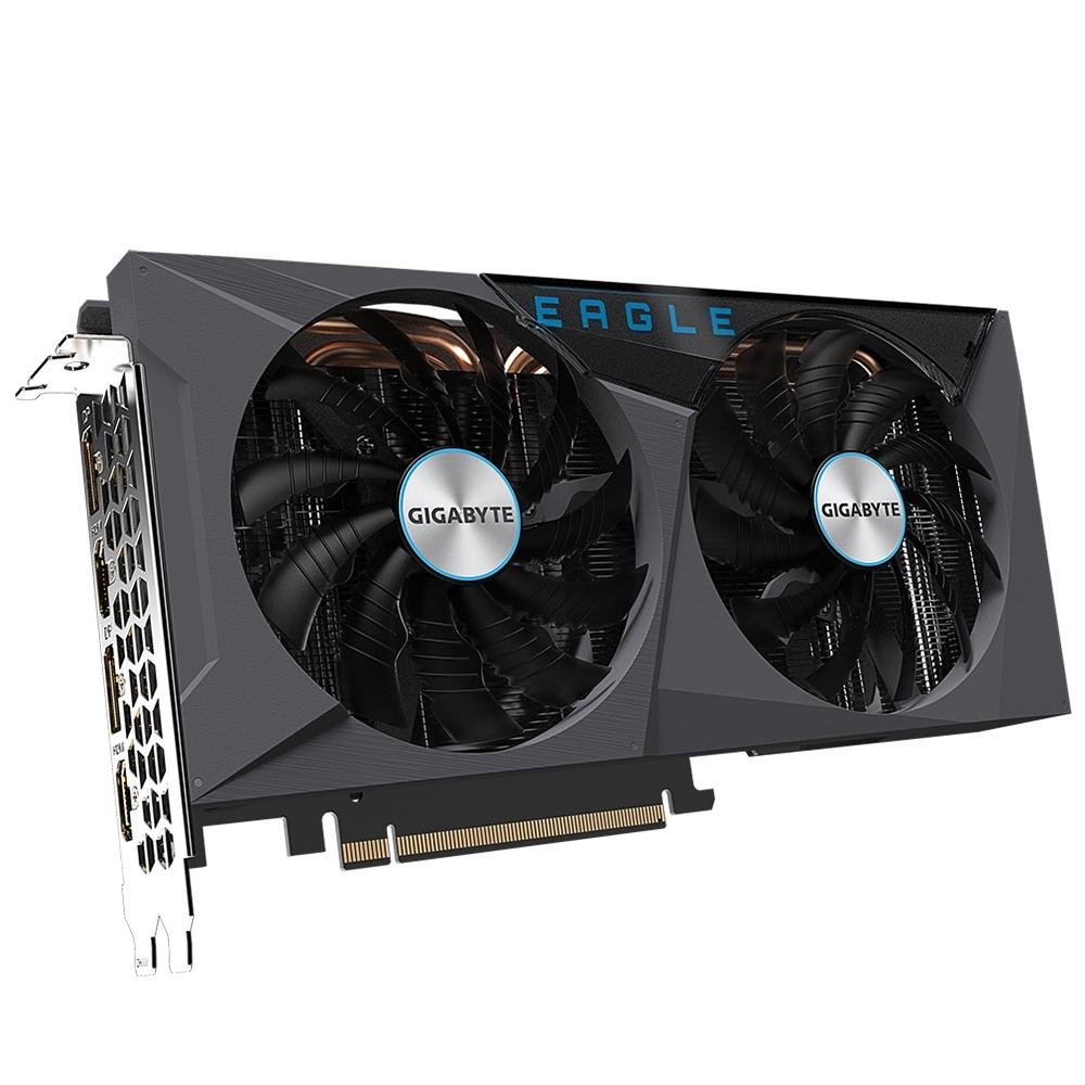 Placa de Vídeo RTX 3060 Ti Eagle OC 8G Gigabyte NVIDIA GeForce, rev.2.0, RGB, 8GB GDDR6, LHR, DLSS, Ray Tracing - GV-N306TEAGLE OC-8GD