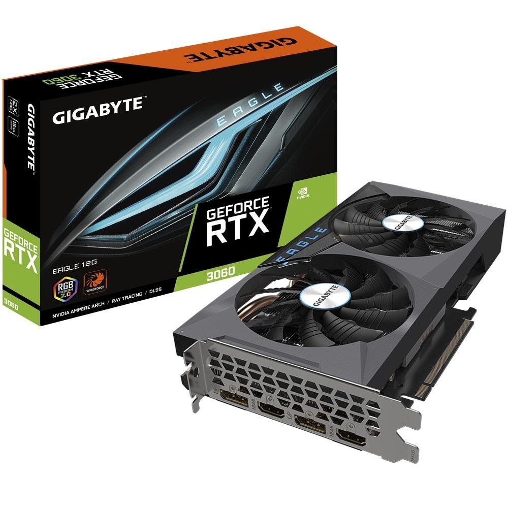 Placa de Vídeo Gigabyte NVIDIA GeForce RTX 3060 Eagle 12G (rev. 2.0 ...