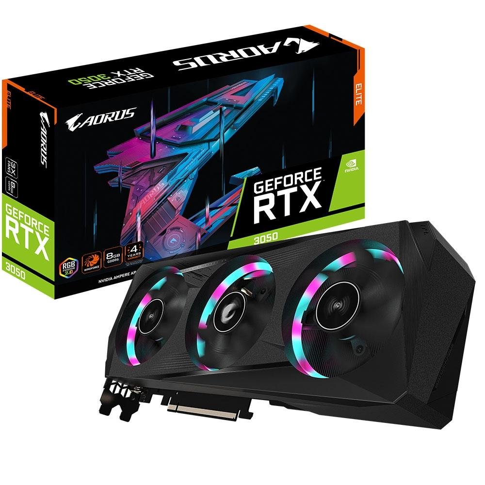 Placa de Vídeo Gigabyte NVIDIA RTX 3050 | KaBuM!