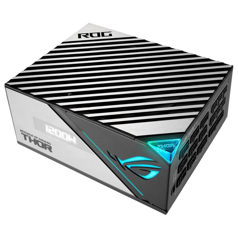 Imagem 6 de 11 do produto Fonte ASUS ROG Thor 1200P2, 1200W, 80 Plus Platinum, Modular, PFC Ativo, Sem Cabo, Preto - 90YE00L0-B0BA00