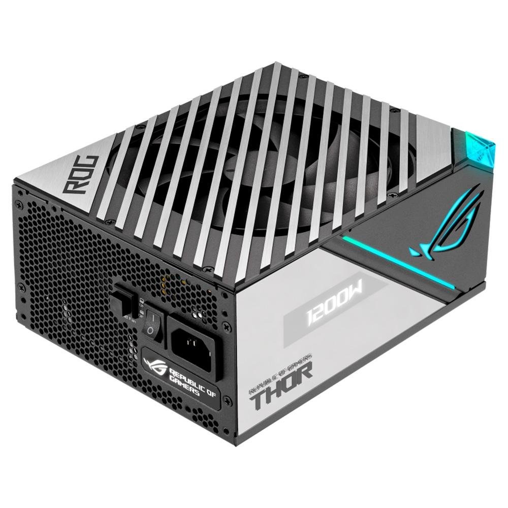 Imagem 10 de 11 do produto Fonte ASUS ROG Thor 1200P2, 1200W, 80 Plus Platinum, Modular, PFC Ativo, Sem Cabo, Preto - 90YE00L0-B0BA00