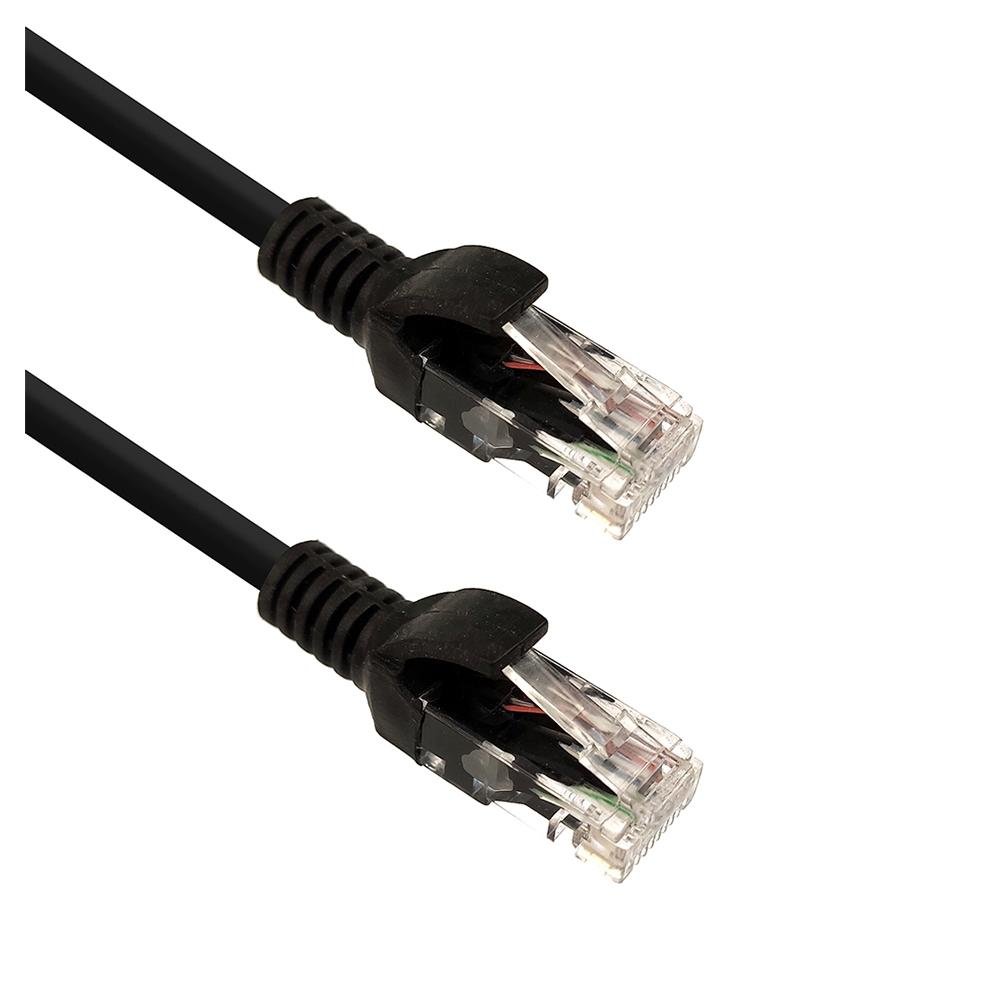 Imagem 2 de 3 do produto Cabo de Rede Patch Cord CAT.6 Plus Cable,2.5m, Preto - PC-ETH6U25BK